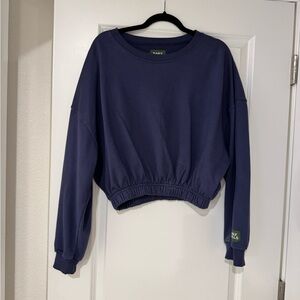 DAILY DRILLS CREW: Navy Cropped